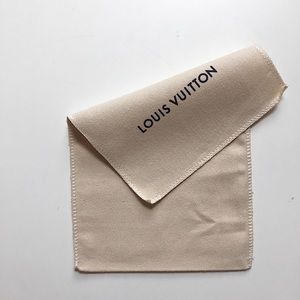 Louis Vuitton Jewelry Wallet Dust Bag Pouch Tan